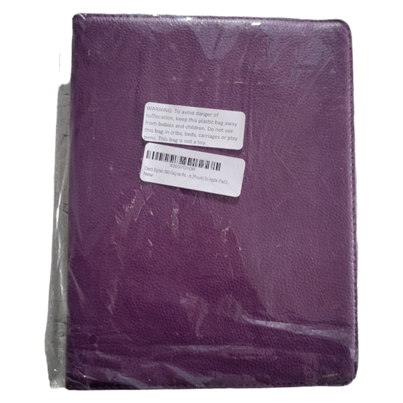 Host Pick 😀 Purple Plum Apple iPad 2 Ctech Case Stand Cover 360° Rotation 9.7" - Picture 8 of 11